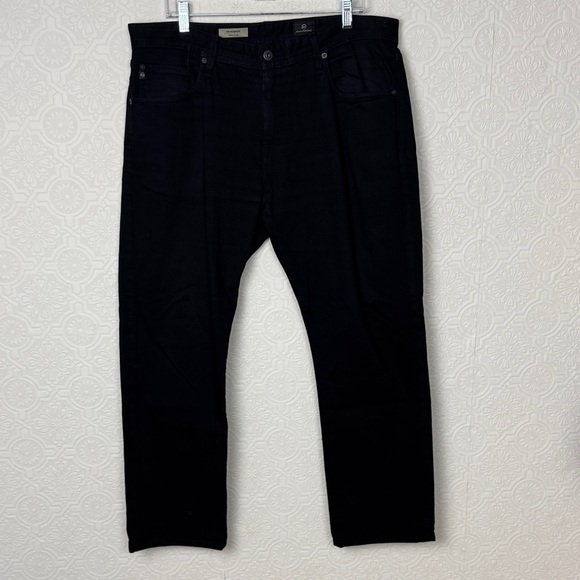 AG Adriano Goldschmied 36x29 Graduate Tailored Leg Black Jeans Denim 29 Length